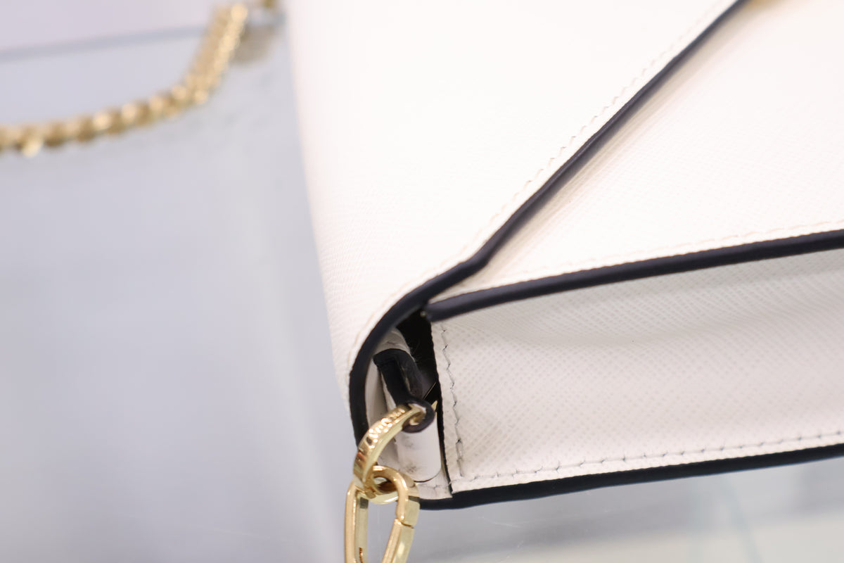 Saffiano leather shoulder bag 1BD318