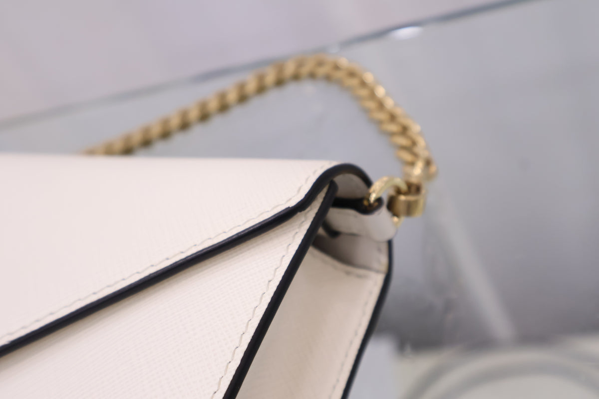 Saffiano leather shoulder bag 1BD318