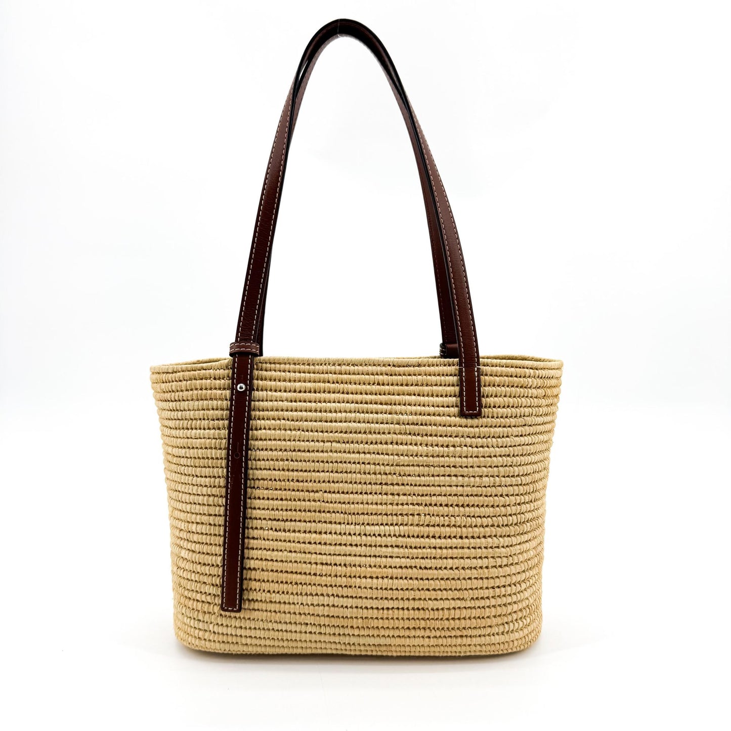 Loewe Small Square Basket Bag Natural Tan