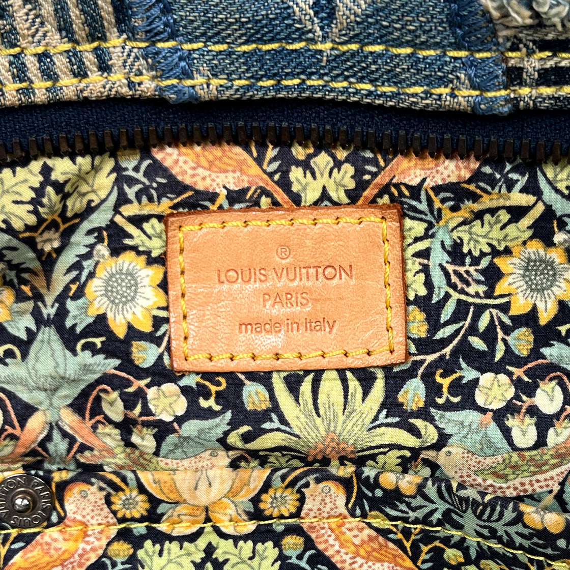 Louis Vuitton Denim Patchwork Shoulder Bag