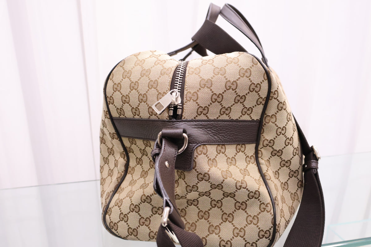 GG Supreme Canvas Boston Tote Bag 449167