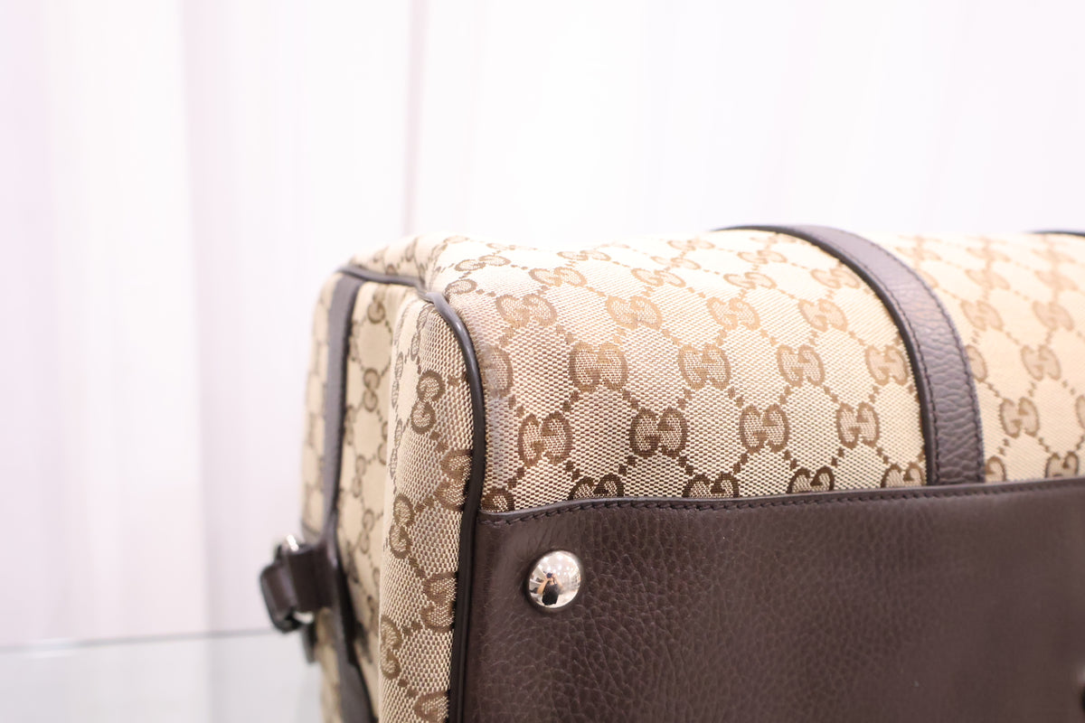 GG Supreme Canvas Boston Tote Bag 449167