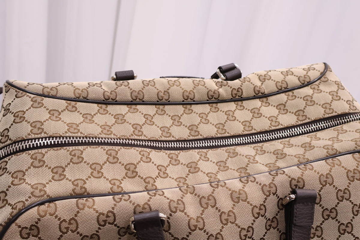 GG Supreme Canvas Boston Tote Bag 449167