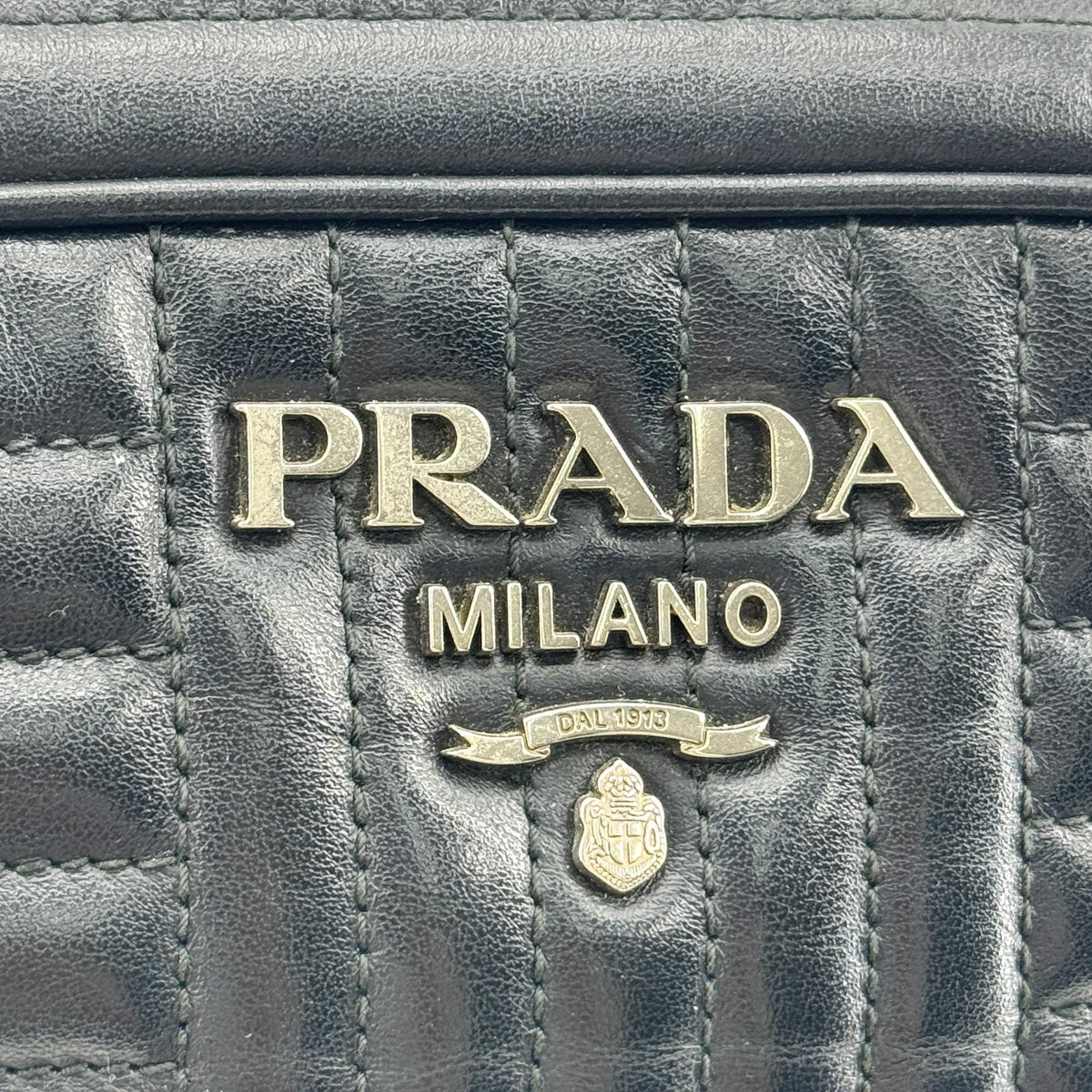 Prada Diagram Soft Calf Camera Bag Black