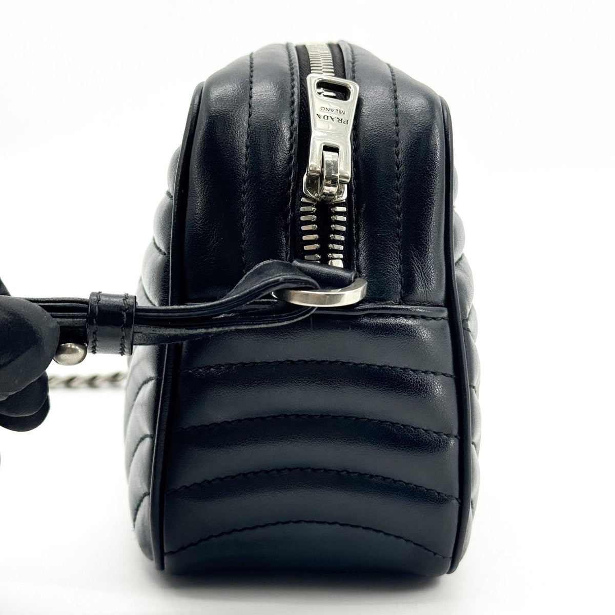 Prada Diagram Soft Calf Camera Bag Black