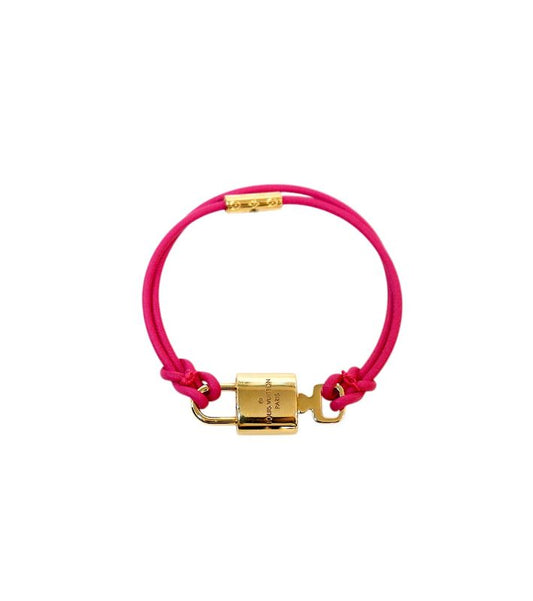 Louis Vuitton Pink LV Padlock Bracelet
