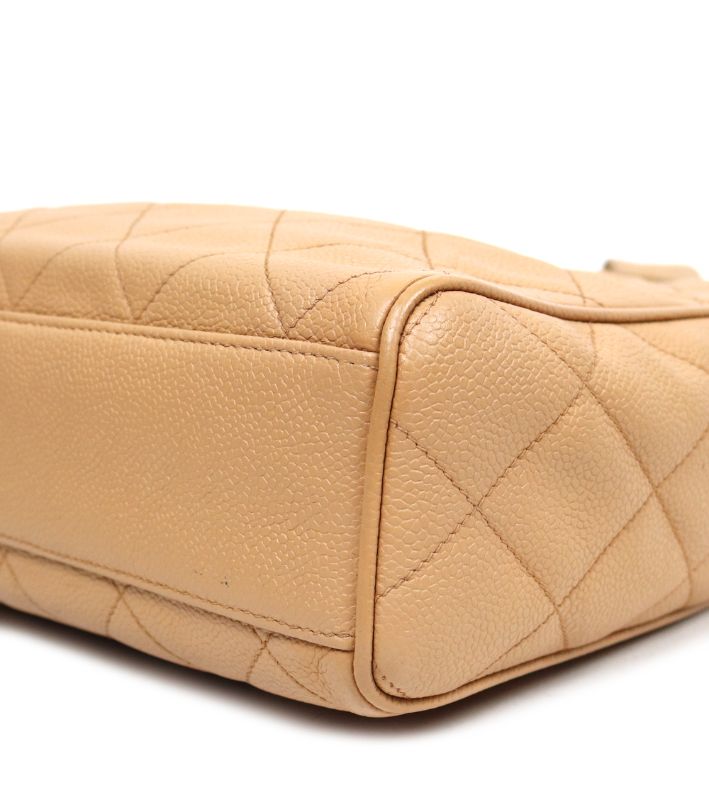 Chanel Beige Golden Ball Shoulder Bag