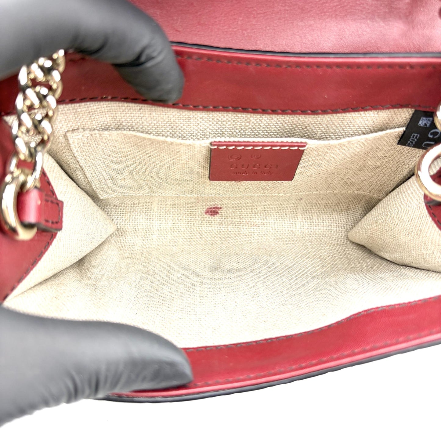 Gucci Microguccissima Emily Mini Chain Shoulder Bag