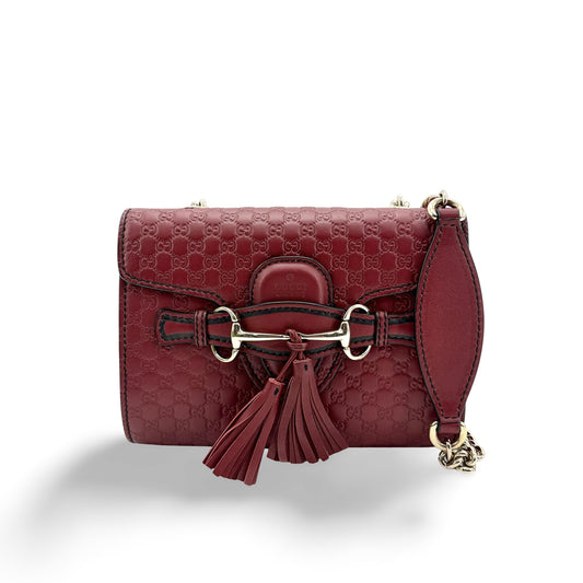 Gucci Microguccissima Emily Mini Chain Shoulder Bag