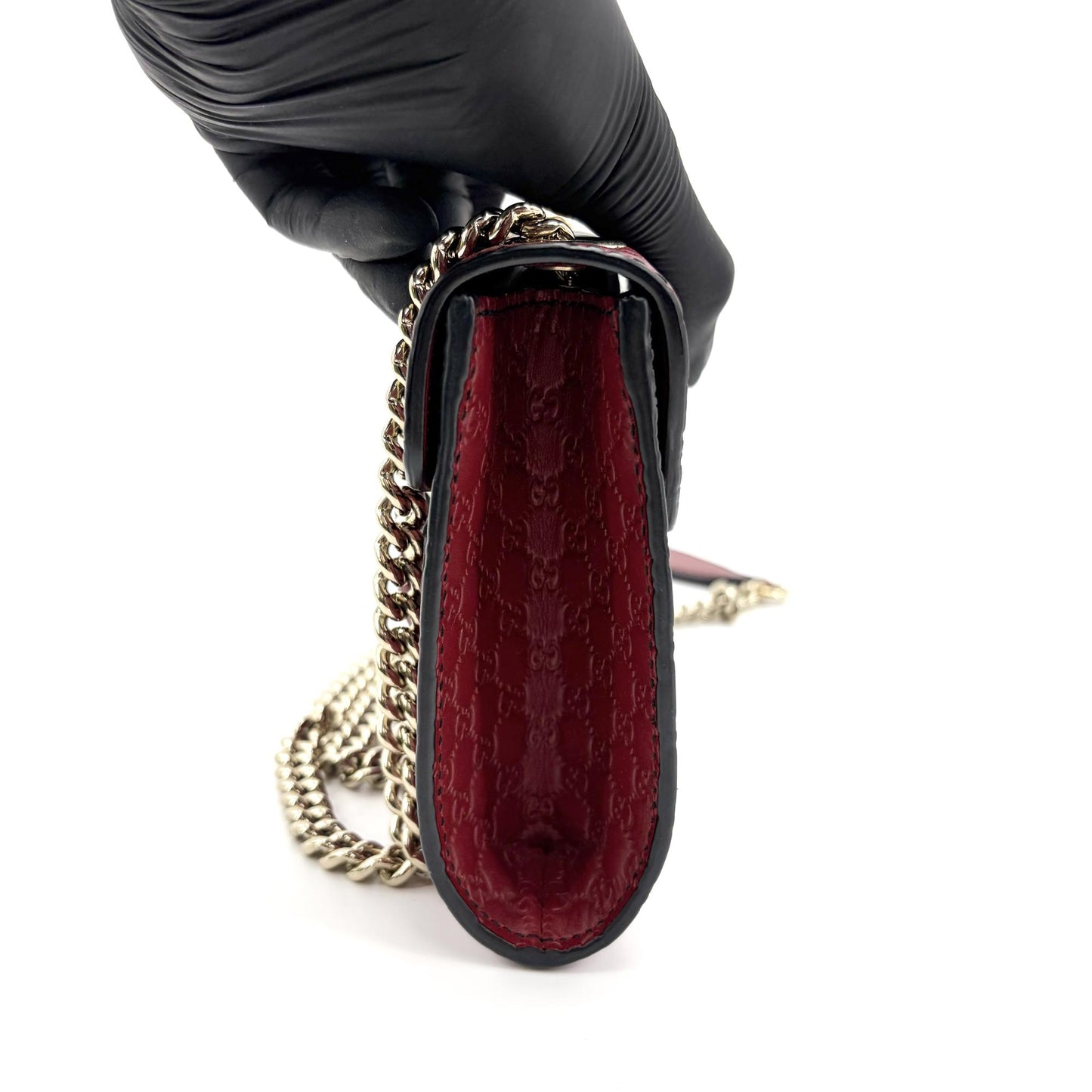 Gucci Microguccissima Emily Mini Chain Shoulder Bag