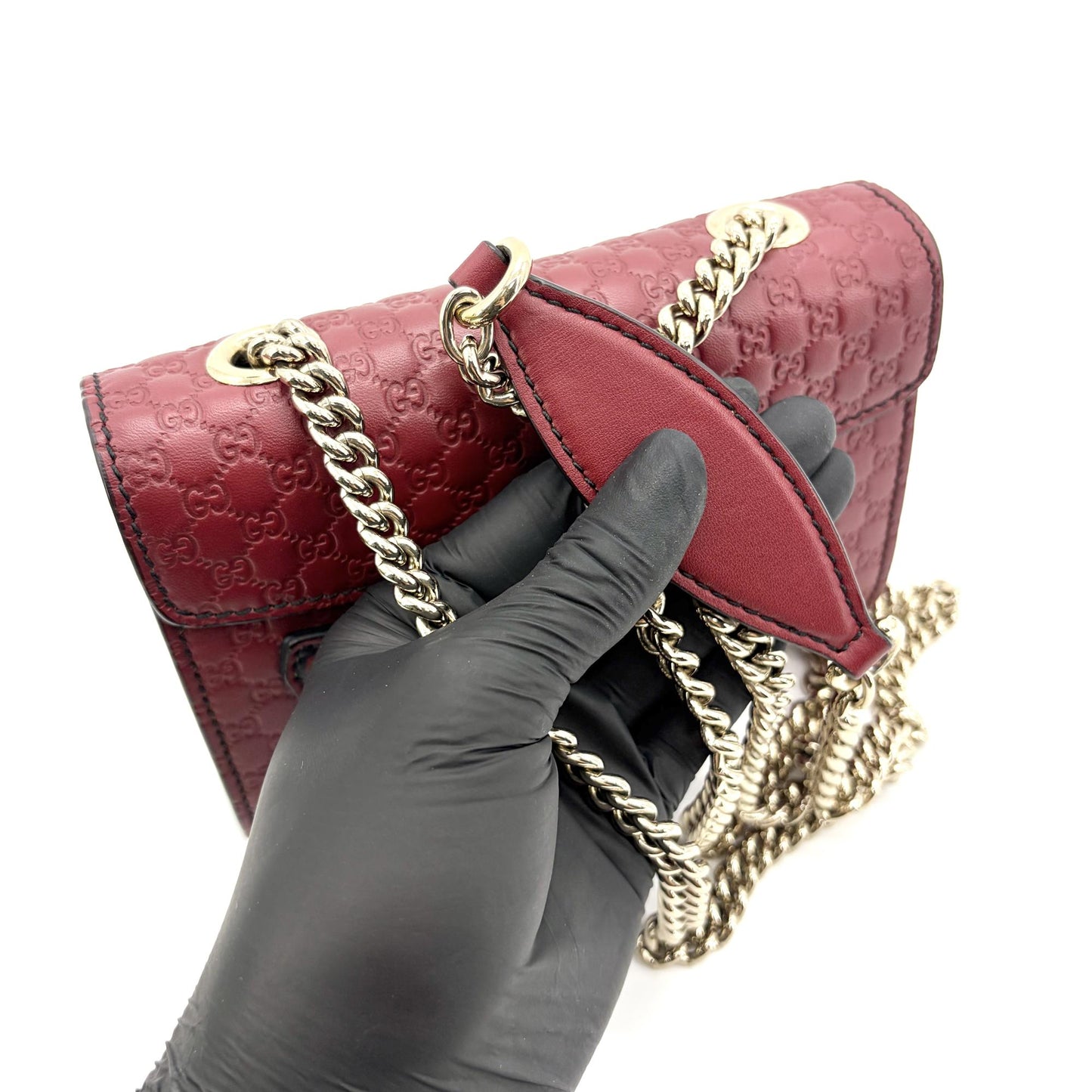 Gucci Microguccissima Emily Mini Chain Shoulder Bag