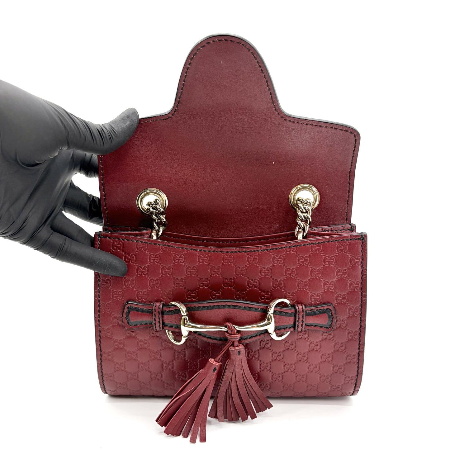 Gucci Microguccissima Emily Mini Chain Shoulder Bag