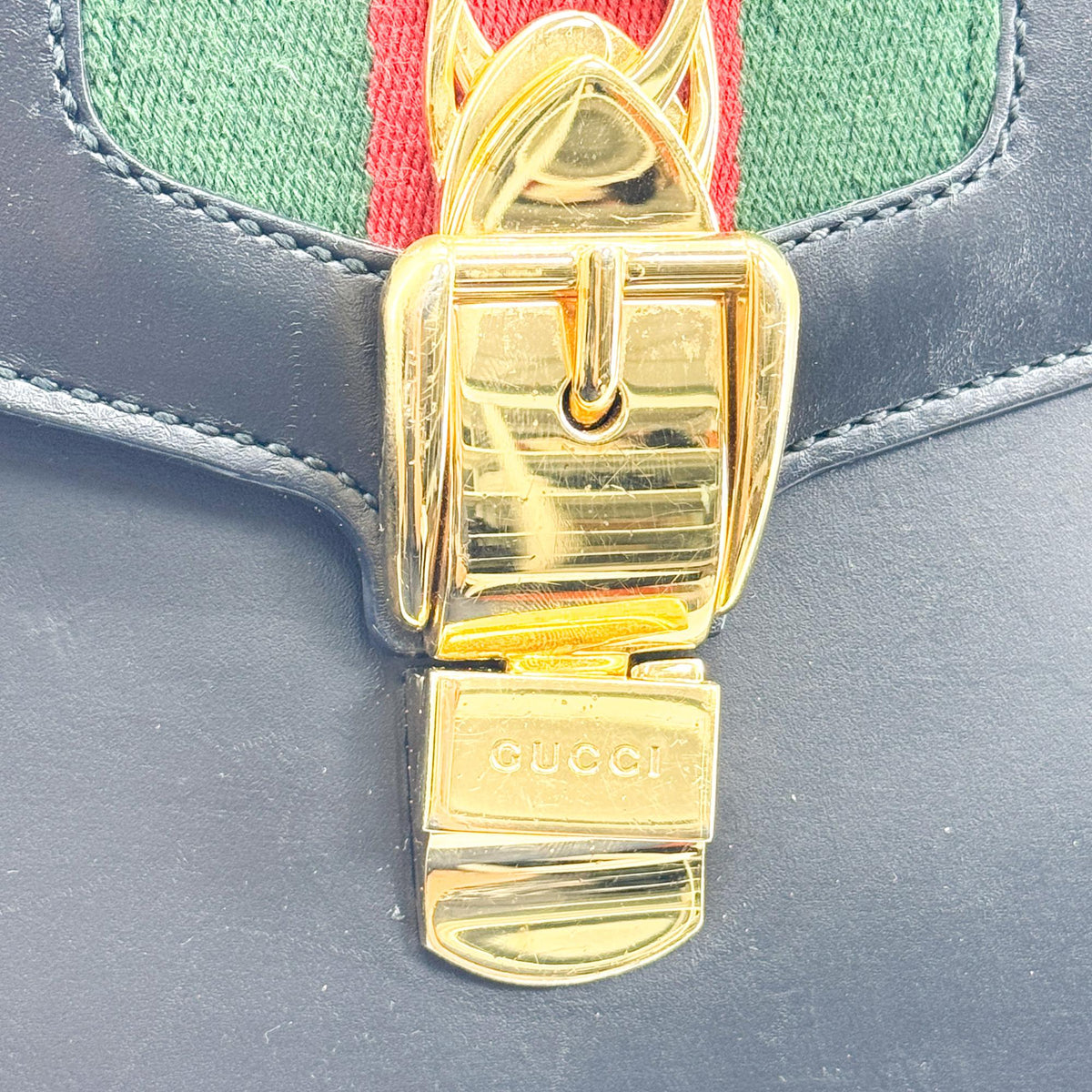 Gucci Sylvie Small Top Handle Bag Black
