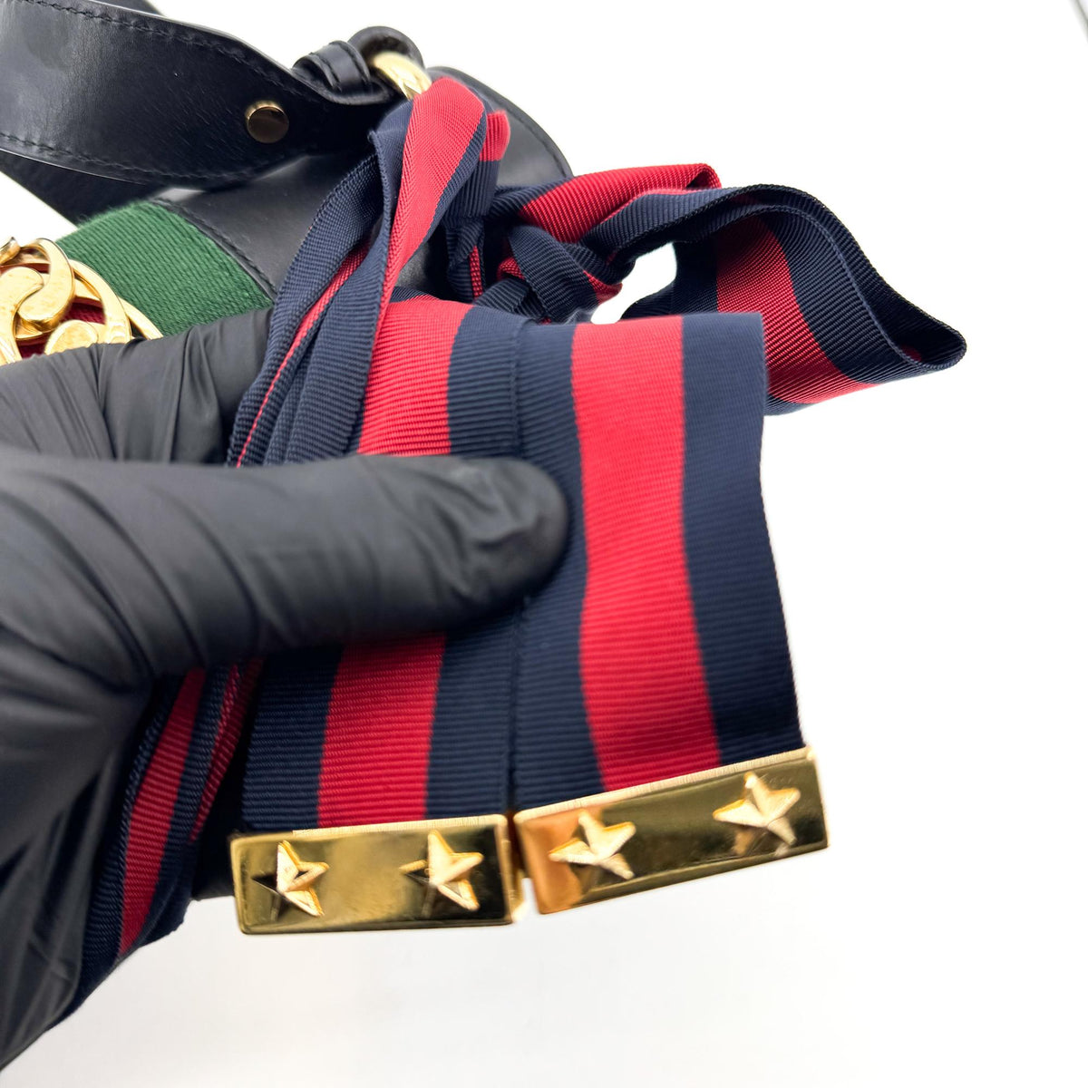 Gucci Sylvie Small Top Handle Bag Black
