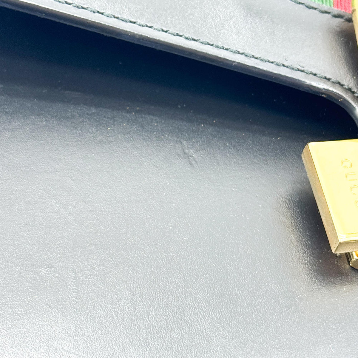 Gucci Sylvie Small Top Handle Bag Black
