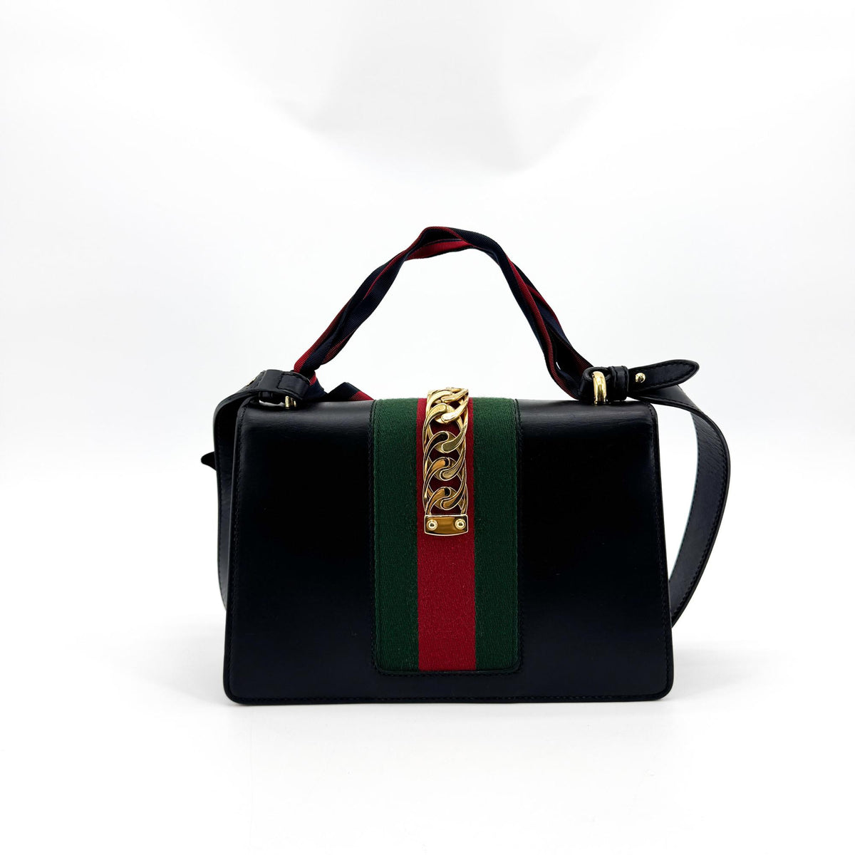 Gucci Sylvie Small Top Handle Bag Black