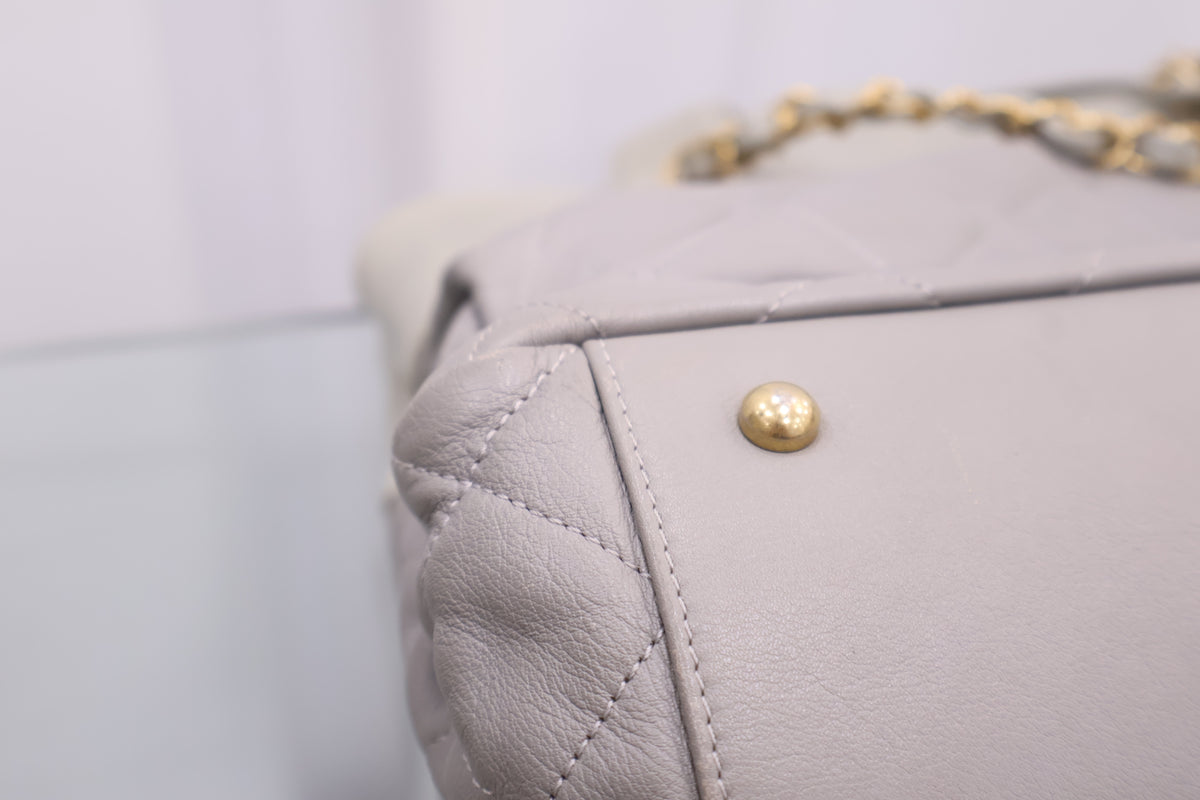 Indermix Gray Tote Shoulder Bag A66416