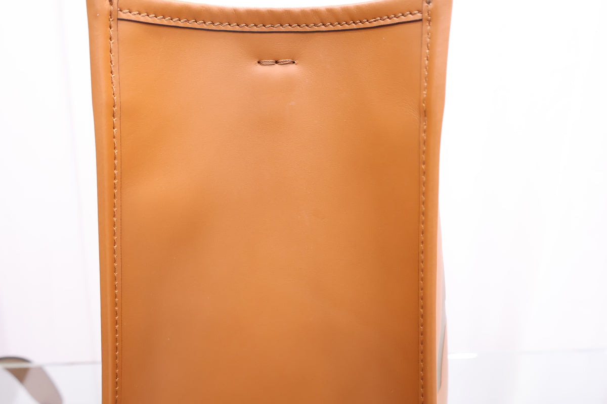 Sunshine Medium Brown Leather Shopper Tote Bag 8BH386