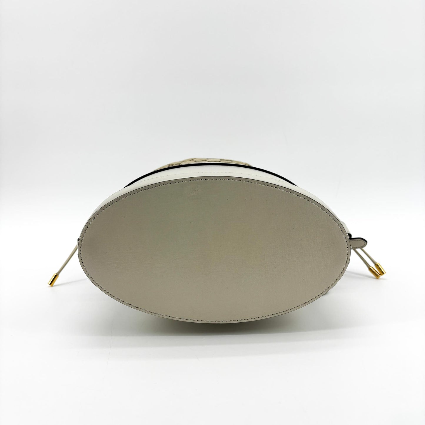 Gucci Horsebit 1955 Small Bucket Bag White