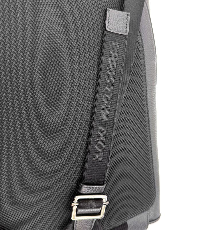 Dior Black Leather Saddle Backpack