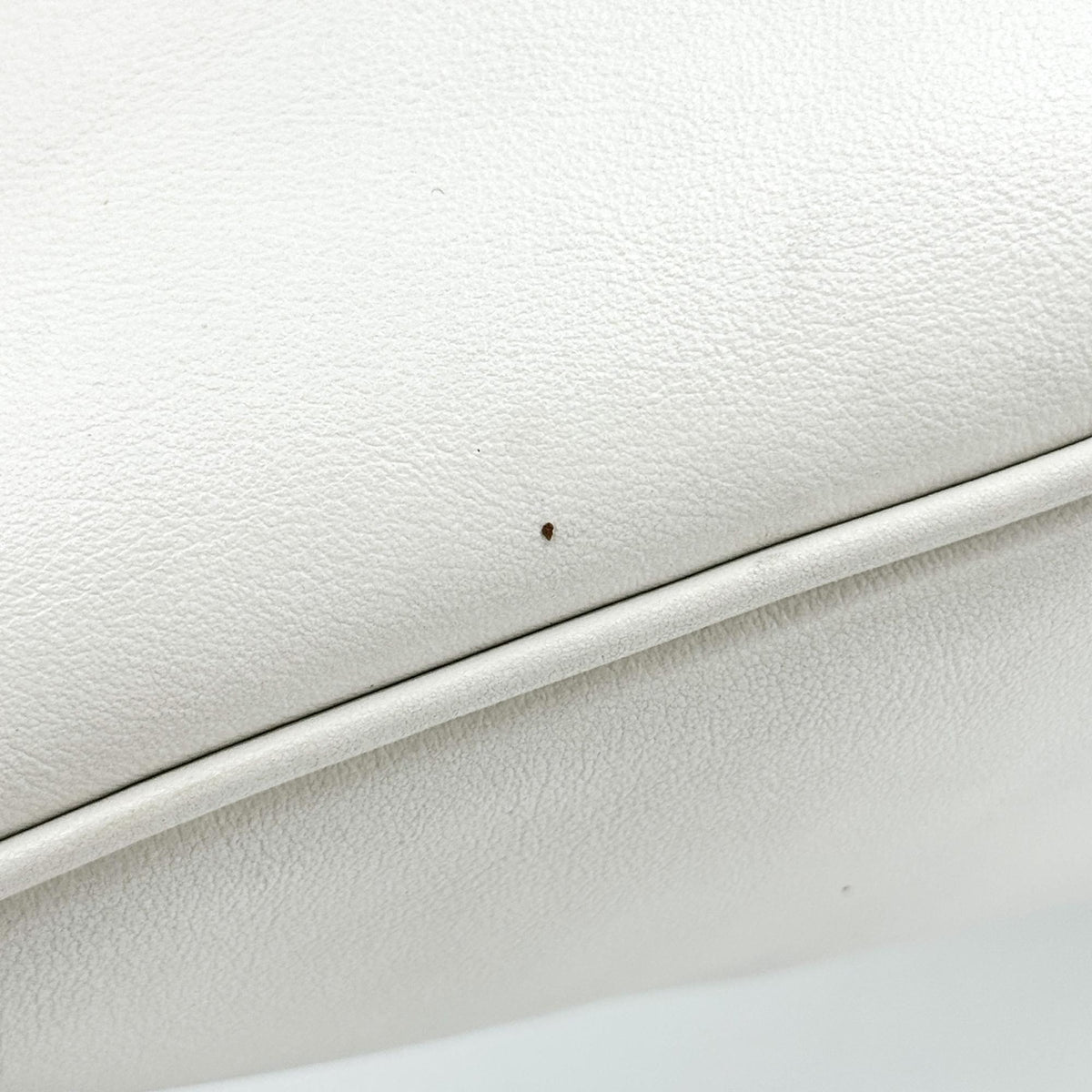 Prada Triangle Leather Crossbody Bag White