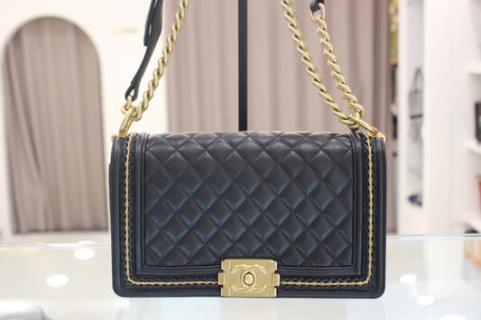 Boy Bag Season Chain Shoulder Bag a67086 Black