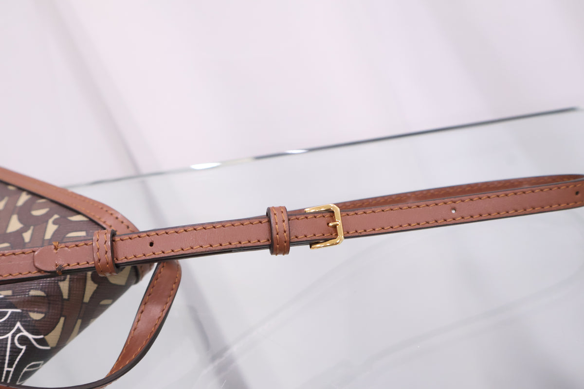 Monogram Stripe E Canvas Crossbody Bag 8020404