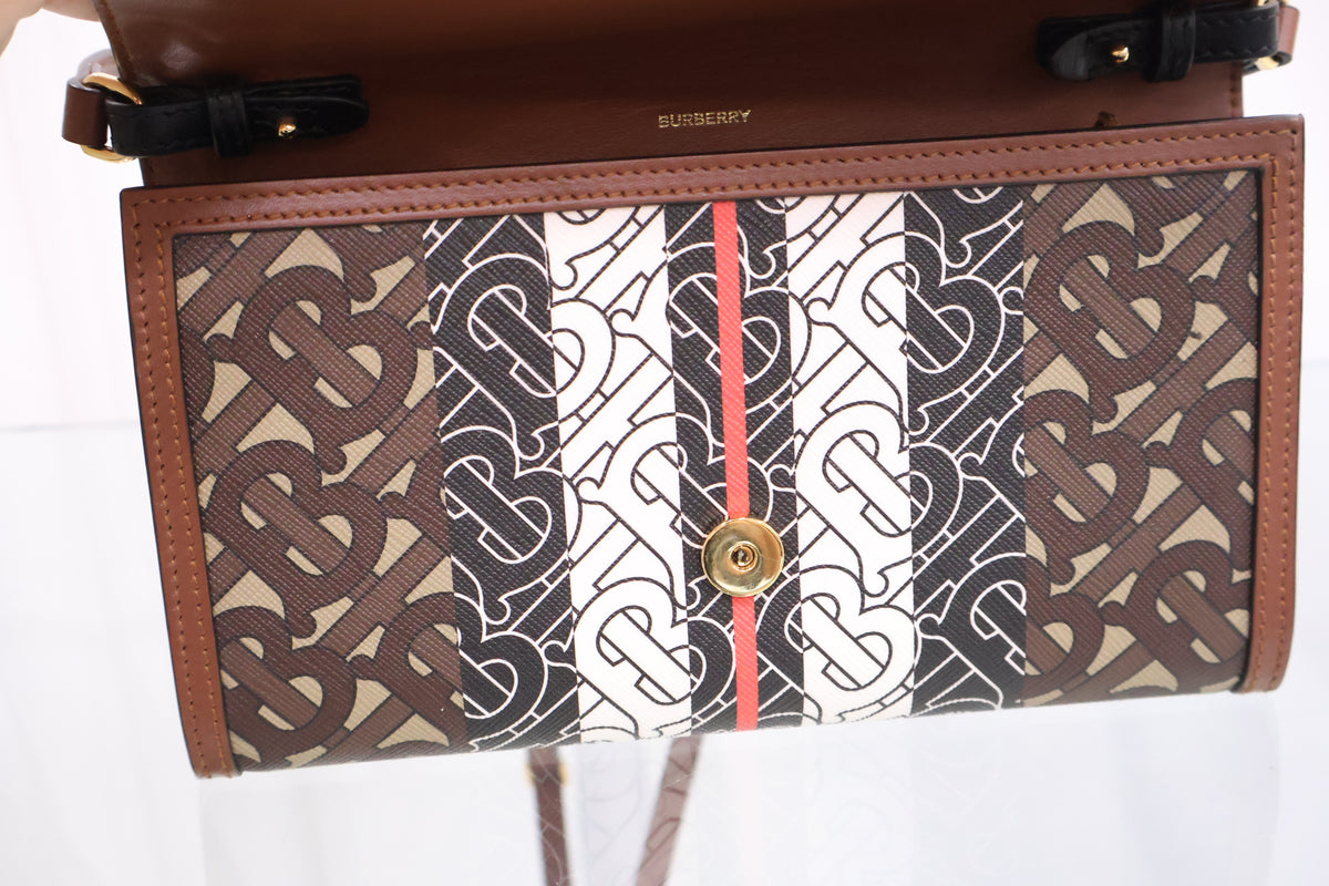 Monogram Stripe E Canvas Crossbody Bag 8020404