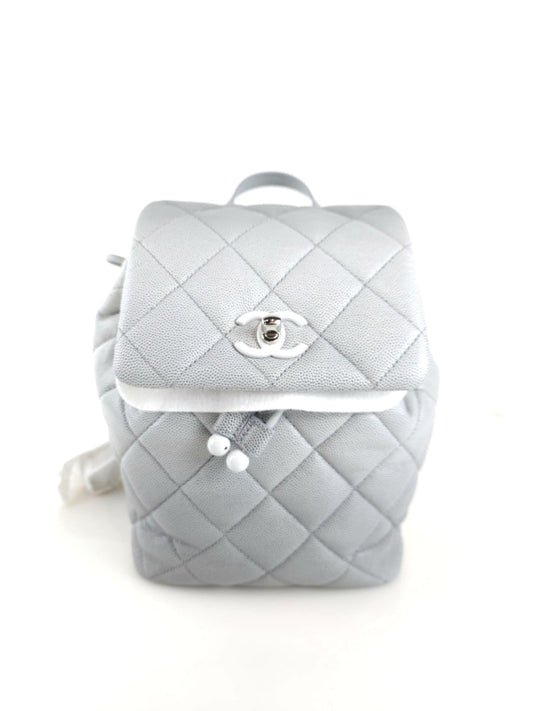 24C CC Flap Gradient Chain Backpack AS4618