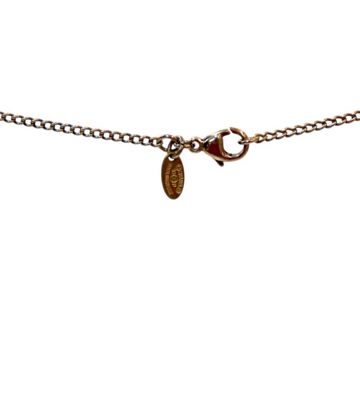 Chanel Beige Cupid CC Gold Necklace