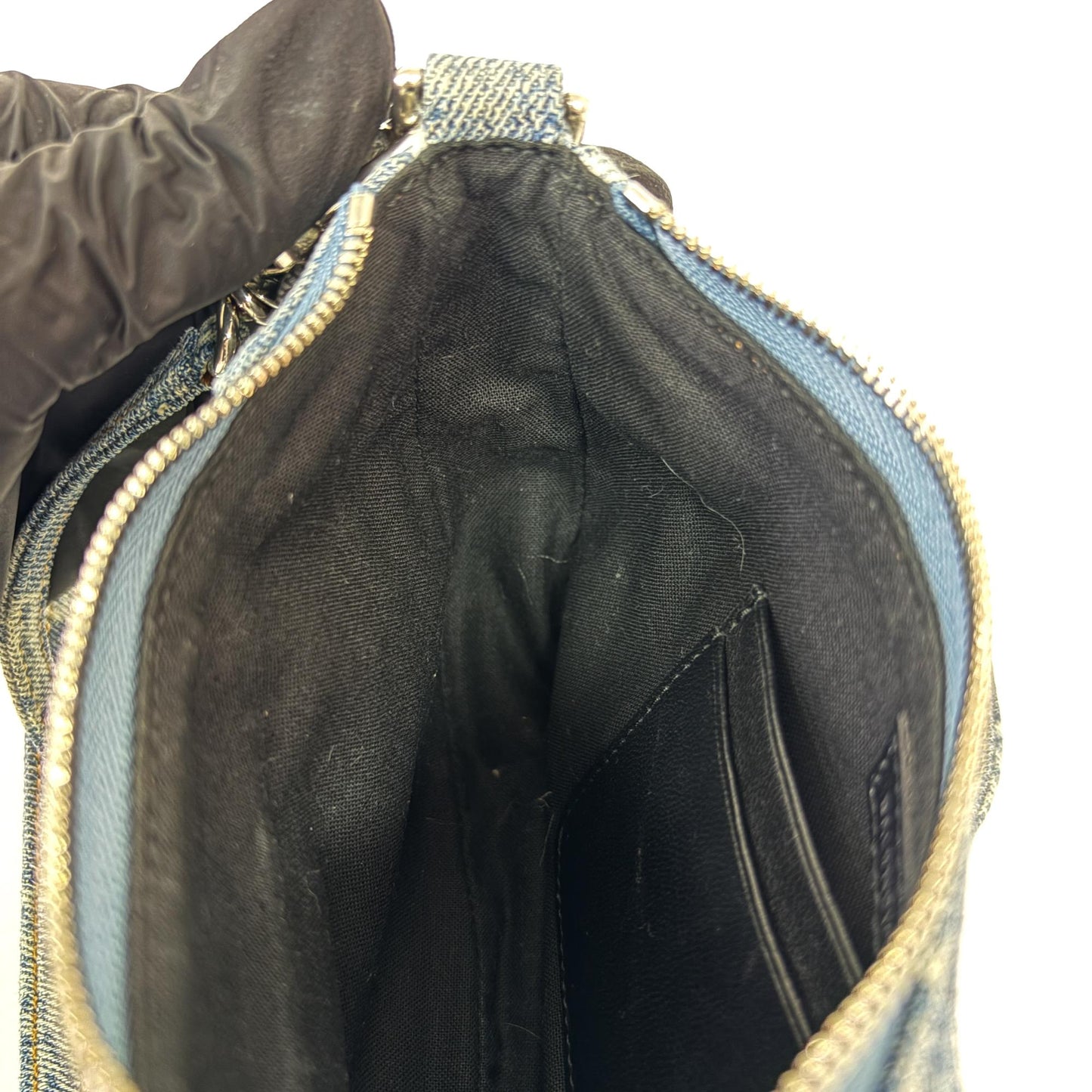 Balenciaga Le Cagol XS Shoulder Bag BB Monogram Denim Blue