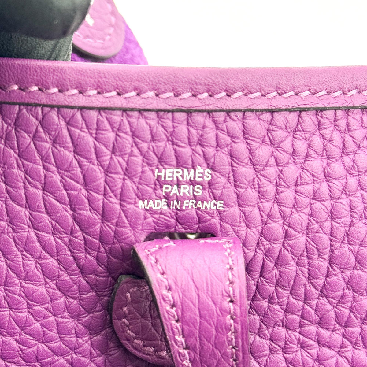 Hermès Evelyne 16 Mini TPM Clemence Purple Silver Hardware