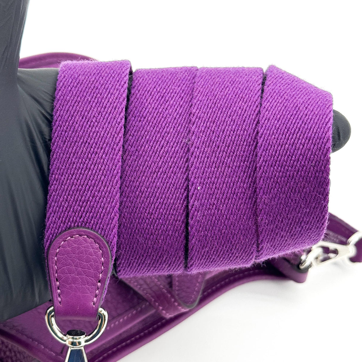 Hermès Evelyne 16 Mini TPM Clemence Purple Silver Hardware