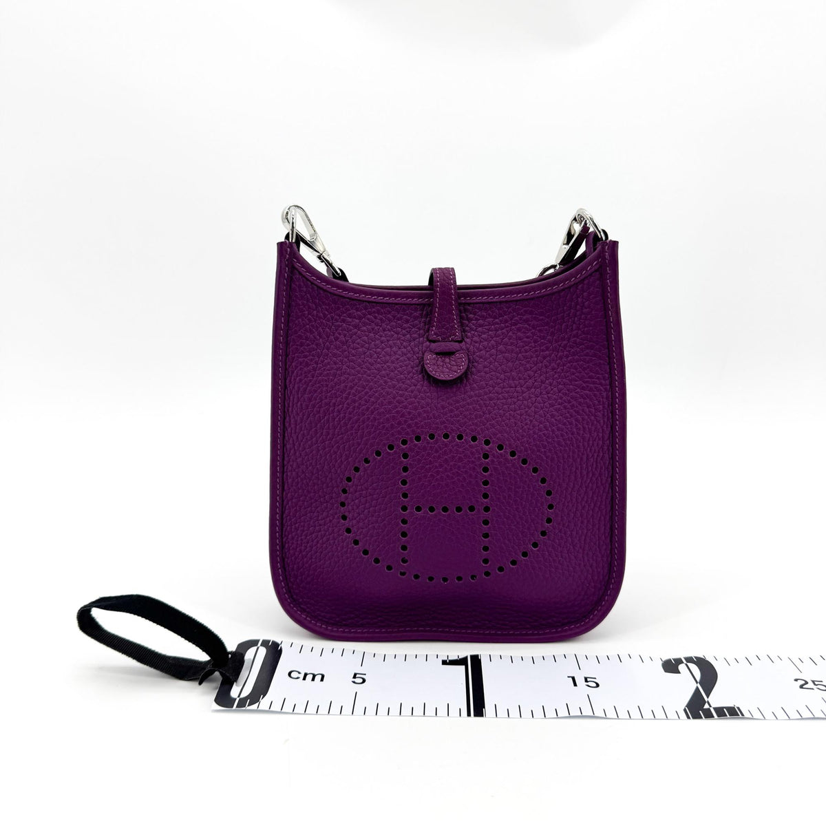 Hermès Evelyne 16 Mini TPM Clemence Purple Silver Hardware