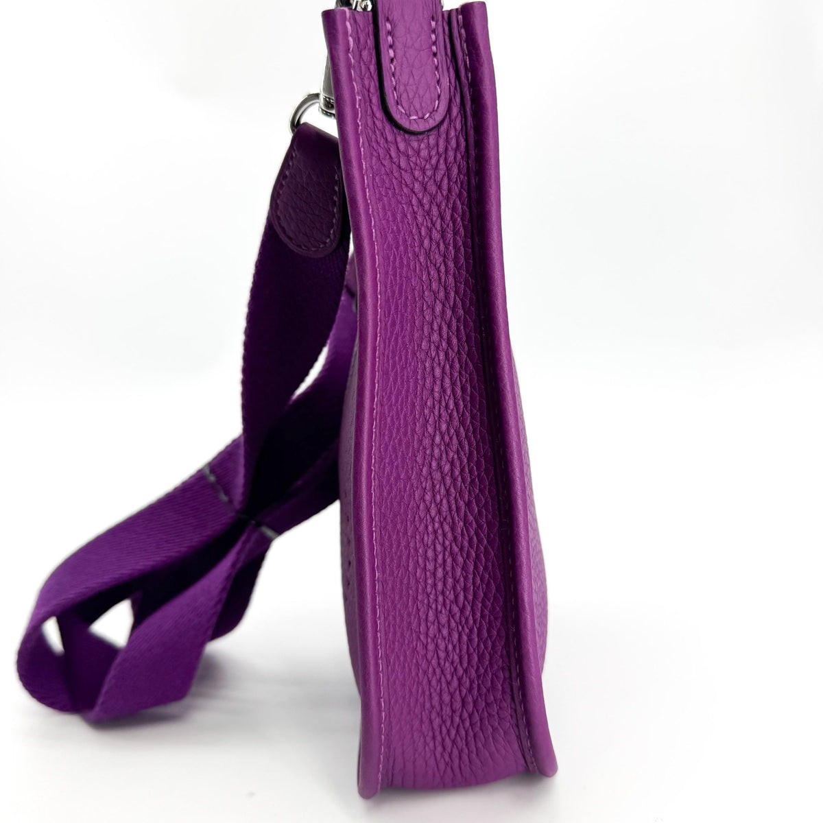 Hermès Evelyne 16 Mini TPM Clemence Purple Silver Hardware