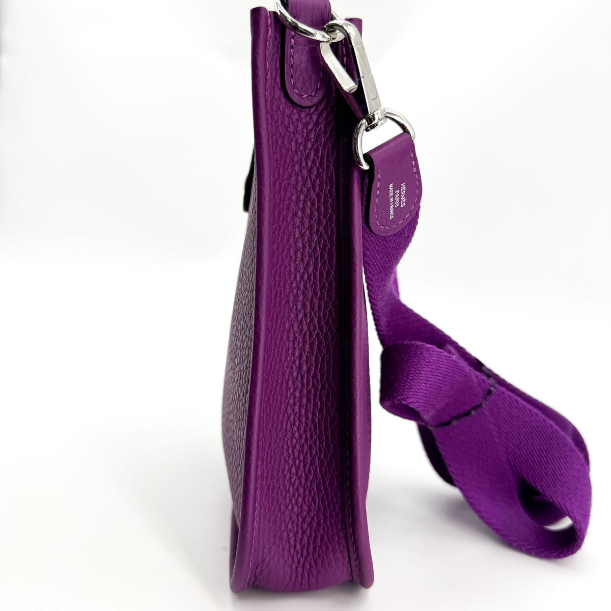 Hermès Evelyne 16 Mini TPM Clemence Purple Silver Hardware