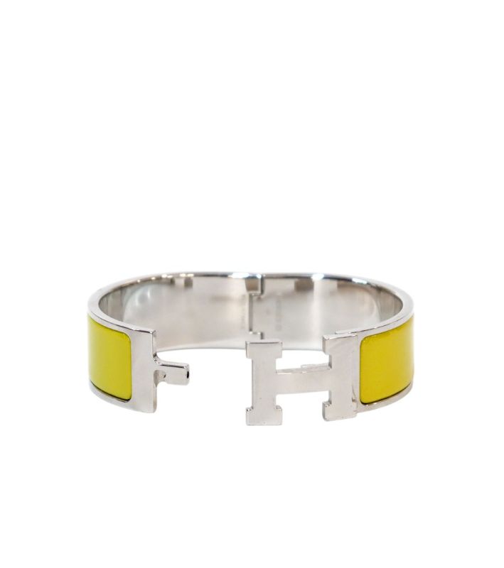 Hermès ClickClack Bracelet Olive Green