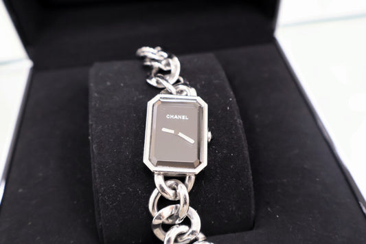 Premiere Gourmette Quartz Chain Watch Silver H3250