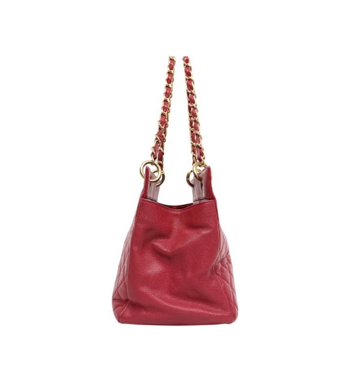 Chanel Red Caviar Big CC Grandchamp Shoulder Bag