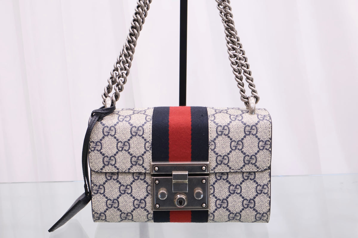 GG Supreme Padlock Small Chain Shoulder Bag 409487