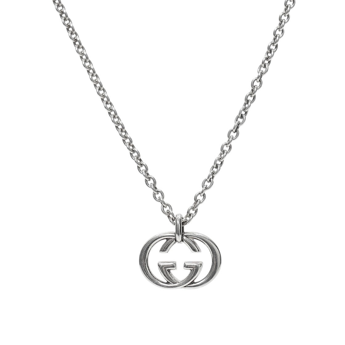 Gucci Interlocking G Silver Necklace