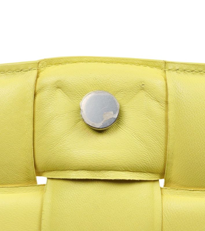 Bottega Veneta Lime Quilted Cassette Bag