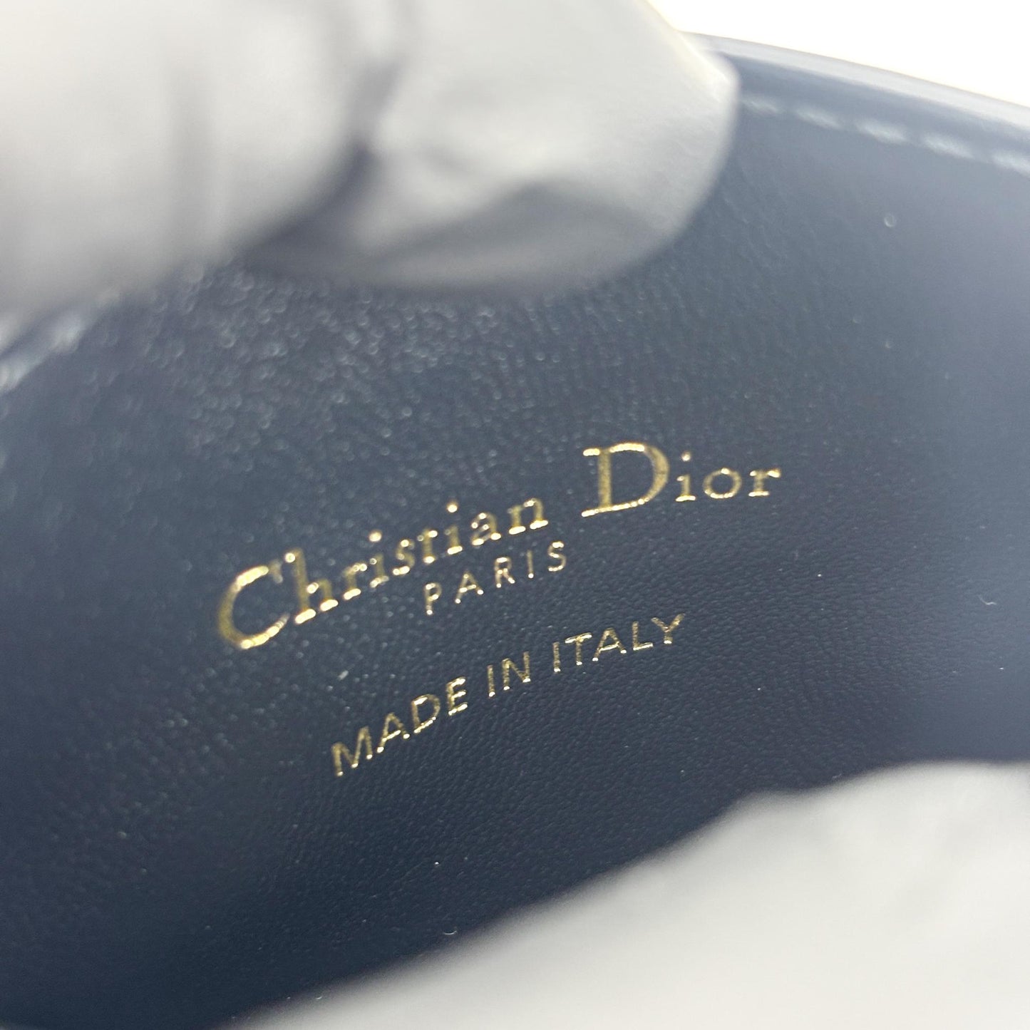 Dior 30 Montaigne Card Holder Blue Oblique Jacquard