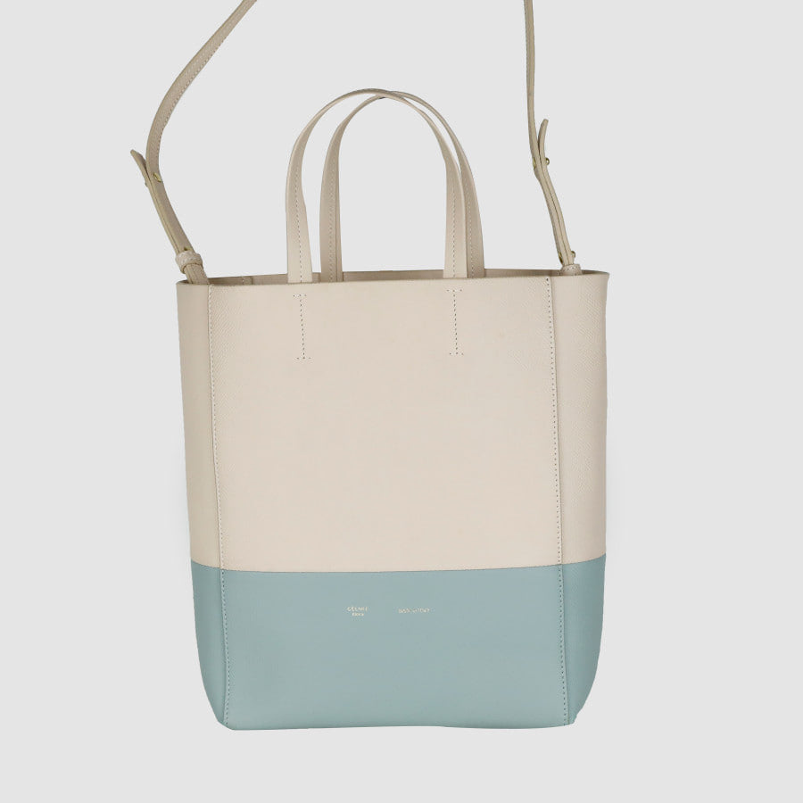 Small Two-Tone Cabas Tote Bag Shoulder Bag