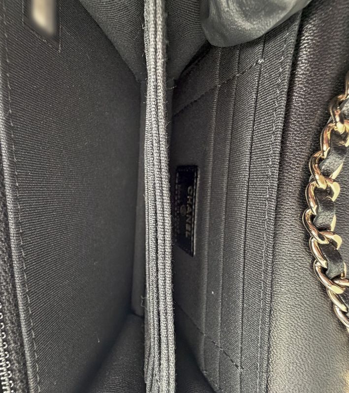 Chanel Black Lambskin Trendy CC WOC Mini Crossbody Bag
