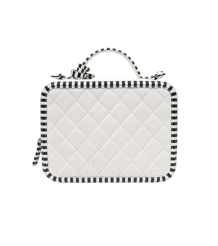 Chanel White Caviar Skin Cosmetic Case