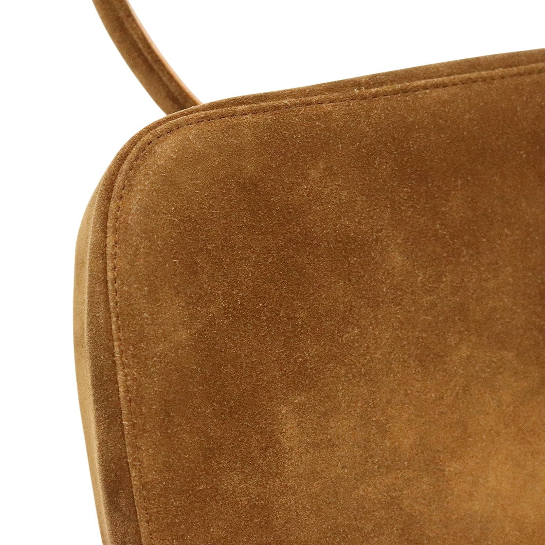 Chanel Brown Suede Big CC Tote Bag