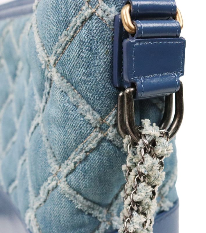 Chanel Denim Gabrielle Hobo Shoulder Bag