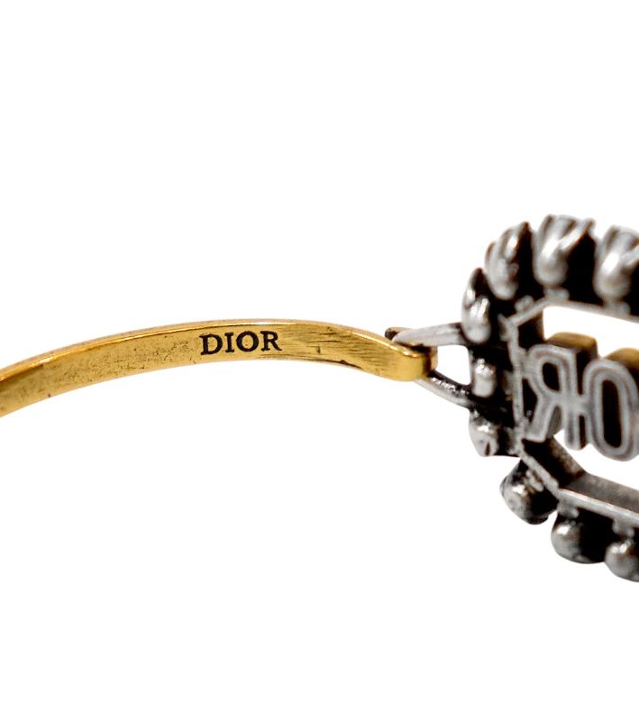 Dior Cubic Z Dior Gold Bangle Bracelet