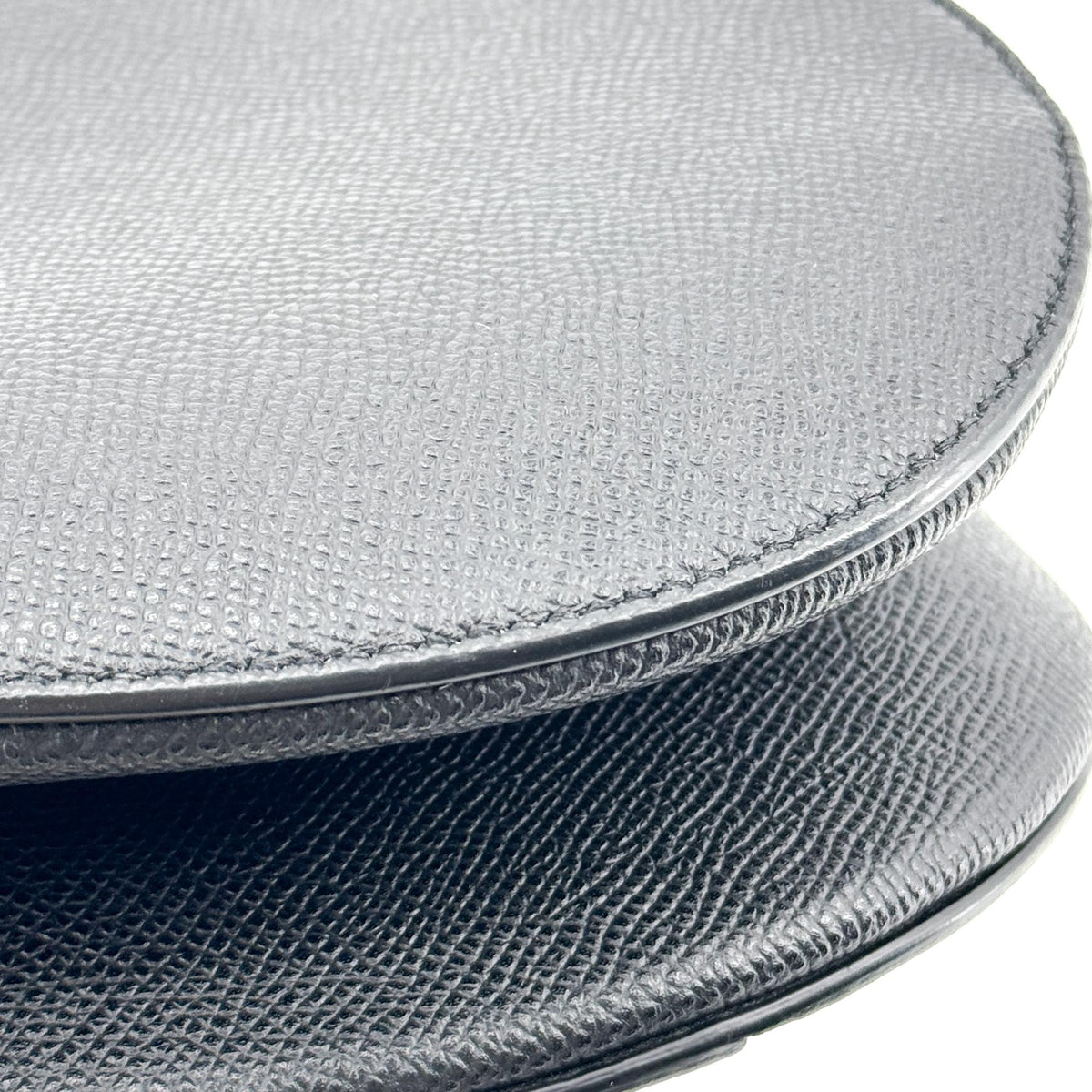 Dior Medium Saddle Bag Grained Calfskin Black Gold Hardware